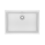 FRANKE MAG11025-PWT Maris Undermount 27-in x 19-in Granite Single Bowl Kitchen Sink in Polar White In Polar White
