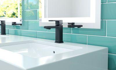 Pfister Matte Black Single Control Bathroom Faucet LG42-DAPB