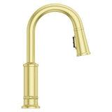 Pfister Brushed Gold 1-handle Pull-down Bar/prep Kitchen Faucet