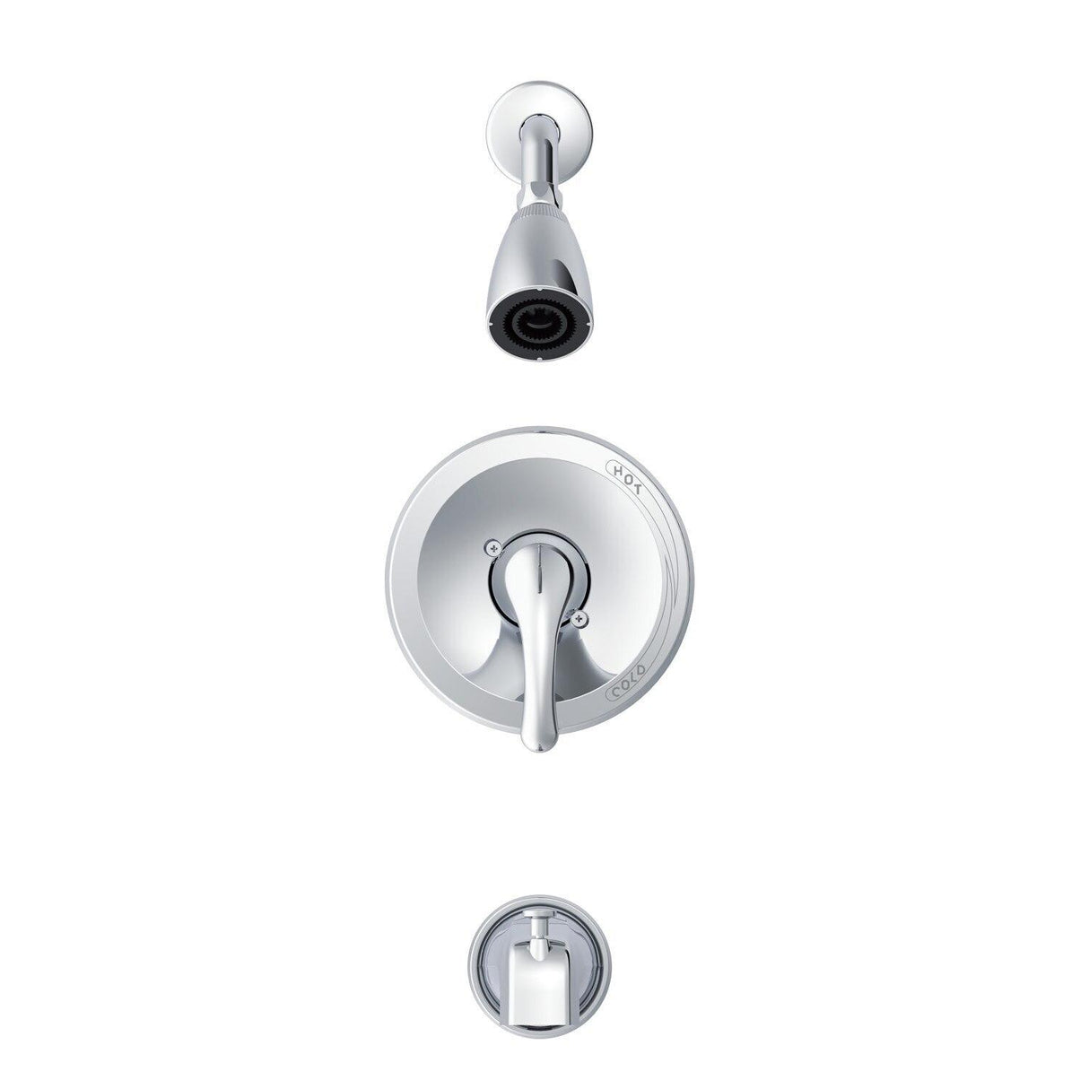 Gerber G0049023 Chrome Maxwell Se Tub Shower Trim Kit W/ Pressure Balance Valve ...