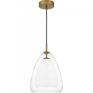 Quoizel PCAER1511AB Aero Mid pendant 1 light aged brass Mini Pendant