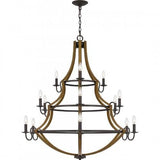 Quoizel SHR5015RK Shire Chandelier 15 lights  rustic black Chandelier