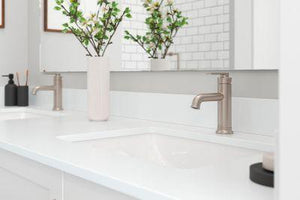 Pfister Brushed Nickel Single Control Bathroom Faucet LG42-COL0K