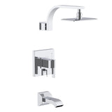 Gerber D511044TC Chrome Sirius Tub & Shower Trim Kit, 1.75GPM