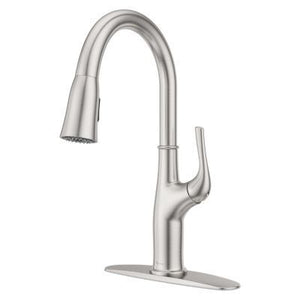 Pfister Stainless Steel 1-handle Pull-down Kitchen Faucet LG529-HGS
