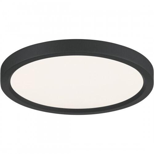 Quoizel OST1711EK Outskirts Flush mount led light earth black Flush Mount