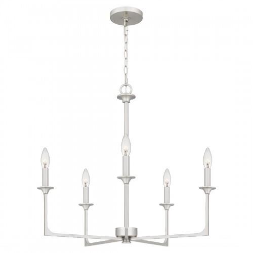 Quoizel PRC5026BN Prescott Chandelier 5 lights brushed nickel Chandelier