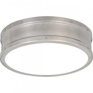 Quoizel QF5224AP Ahoy Flush mount led light antique polished n Flush Mount
