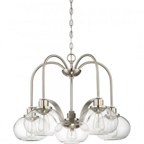 Quoizel TRG5105BN Trilogy Chandelier 5 light brsh nikl Chandelier