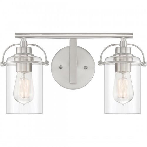 Quoizel EMR8602BN Emerson Bath 2 light brushed nickel Bath Light