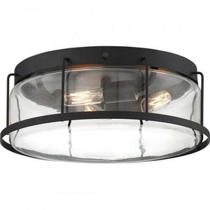Quoizel LUD1613EK Ludlow Flush mount 3 light earth black Flush Mount