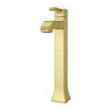 Park Avenue Single Control Vessel Bathroom Faucet in Brushed Gold