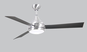 Matthews Fan DA-BS-BB Donaire wet location 3-Blade paddle fan constructed of 316 Marine Grade Stainless Steel