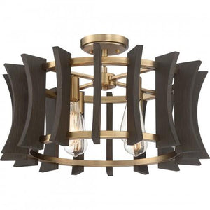 Quoizel QOP5196AB Cordelia Pendant  4 light aged brass Pendant