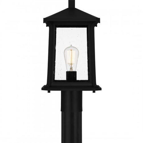 Quoizel SAT9009MBK Satterfield Outdoor post 1 light matte black Outdoor Lantern