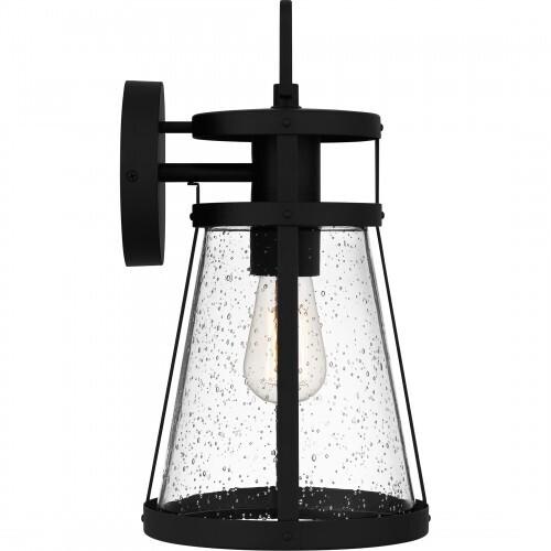 Quoizel BAB8408MBK Barber Outdoor wall 1 light matte black. Outdoor Lantern