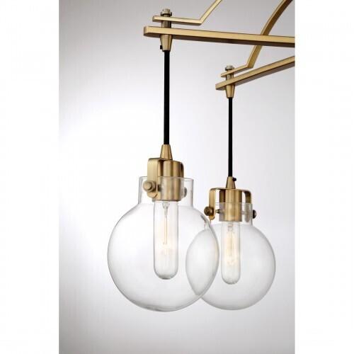 Quoizel SDL5005WS Sidwell 5 light chandelier weathered brass Chandelier