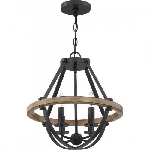 Quoizel BRL2816EK Bartlett Pendant 4 light earth black Pendant