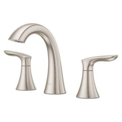 Pfister Brushed Nickel Weller Widespread Bath Faucet LG49-WR0K