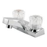 Pfirst Series 2-Handle 4" Centerset Bathroom Faucet with Blade Knobs in Polished Chrome