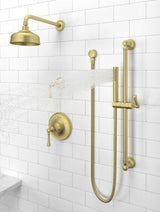 Tisbury Optional Cross Handle - Slide Bar in Brushed Gold
