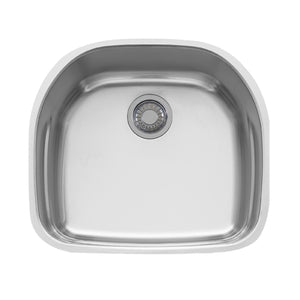 FRANKE PRX11021 Prestige 22.25-in. x 20-in. 18 Gauge Stainless Steel Undermount Single Bowl Kitchen Sink - PRX11021 In Silk