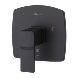 Pfister Black Deckard Valve, Trim Only R89-1DAB