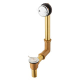 Gerber G0041891 Chrome Classics Chain & Stopper Drain In Shoe for Standard Tub