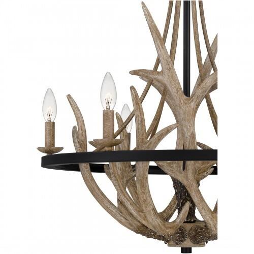 Quoizel JR5006EK Journey Chandelier earth black 6lts Chandelier