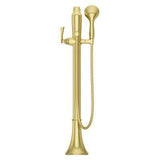 Pfister Brushed Gold Tub Filler With Hand Shower