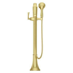 Pfister Brushed Gold Tub Filler With Hand Shower LG6-1RH1BG