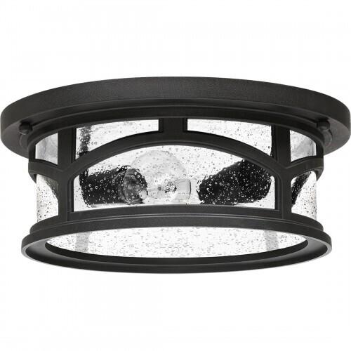 Quoizel MBH1613K Marblehead Outdoor flushmount mystic black Outdoor Lantern