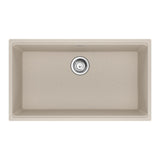 FRANKE MAG11029-CHA-S Maris Undermount 31-in x 17.81-in Granite Single Bowl Kitchen Sink in Champagne In Champagne