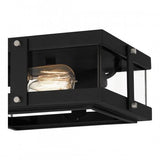 Quoizel QFL5347EK Beck Flushmount 2 lights earth black Flush Mount