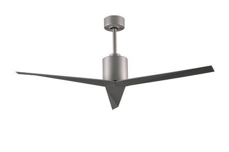 Matthews Fan EK-BN-BN Eliza 3-blade paddle fan in Brushed Nickel finish with brushed nickel all-weather ABS blades. Optimized for wet locations.