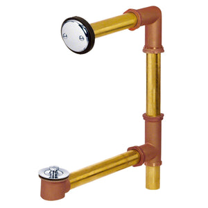 Gerber G004186388 Chrome Classics Lift & Turn Thru-wall Drain for Standard TUB...