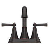 Saxton 2-Handle 4" Centerset Bathroom Faucet in Tuscan Bronze