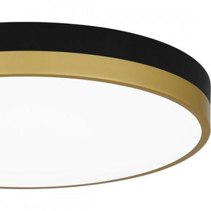Quoizel WLN1615MBKG Weldin Flush mount led matte black gold Flush Mount