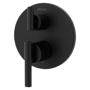 Pfister Matte Black Stacked Diverter Trim Kit R89-SNCB
