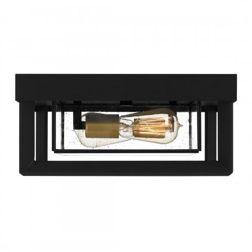 Quoizel INF1613EK Infinger Flushmount 2 lights earth black Semi-Flush Mount