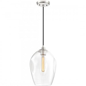Quoizel NGA1510PK Nostalgia Mini pendant 1 light polished nickel Mini Pendant