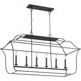 Quoizel GLY648BA Gallery 6 light island ryl ebony Island Light