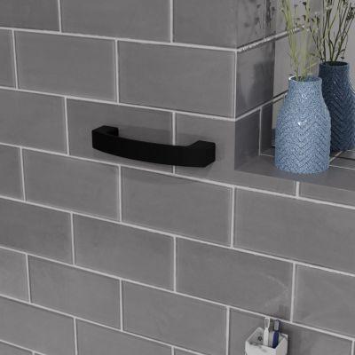 Pfister Black Kenzo Towel Ring BRB-DF1B