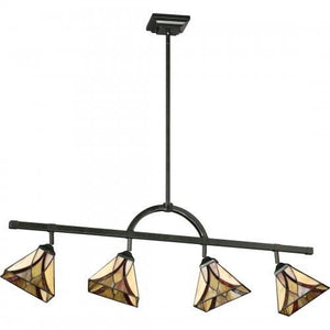 Quoizel TFAS1404VA Asheville Track light tiffany 43.5"w valiant bronz Track Light