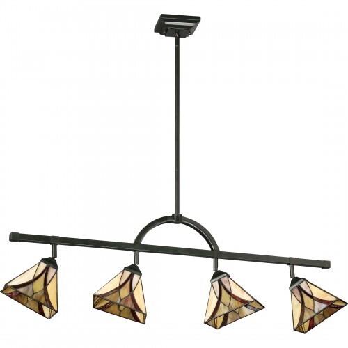 Quoizel TFAS1404VA Asheville Track light tiffany 43.5"w valiant bronz Track Light