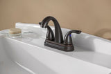 Pfirst Series 2-Handle 4" Centerset Bathroom Faucet in Tuscan Bronze