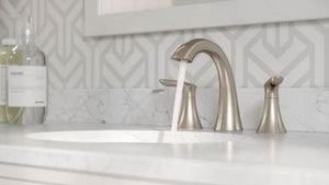 Pfister Brushed Nickel Weller Widespread Bath Faucet LG49-WR0K