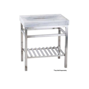 LENOVA SVS-24 Vanity Stand RTA (Ready To Assemble) 24 x 21 32 - Brushed Satin VESSEL BATHROOM SINK Bathroom,Bathroom Sinks,Vessel Sinks, Stainless Steel
