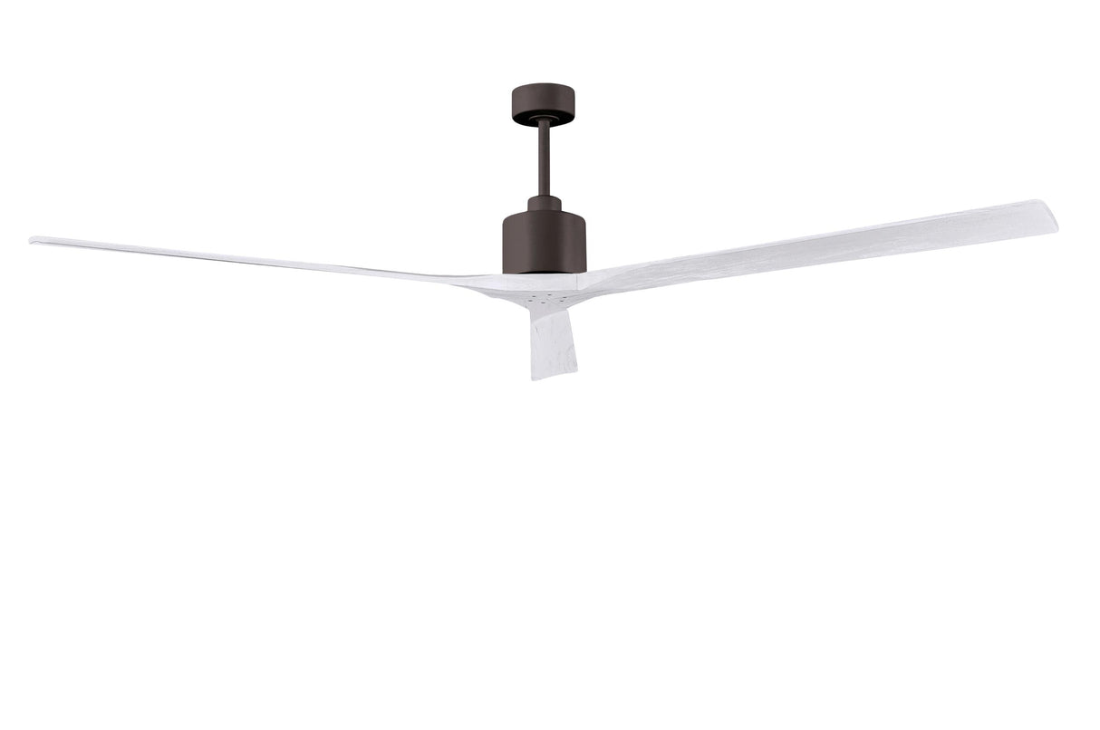 Matthews Fan NKXL-TB-MWH-90 Nan XL 6-speed ceiling fan in Matte White finish with 90” solid matte white wood blades