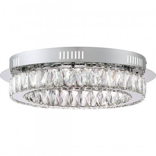 Quoizel PCEM1619C Embrace Flush mount polished chrome 19"d Flush Mount